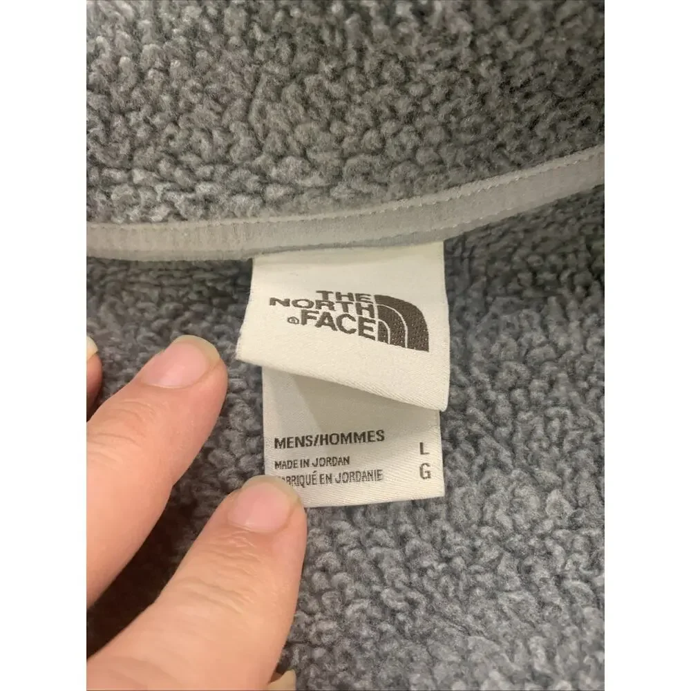 The North Face Quarter Zip Fleece Pullover Men’s Large Gray Outdoor Jacket